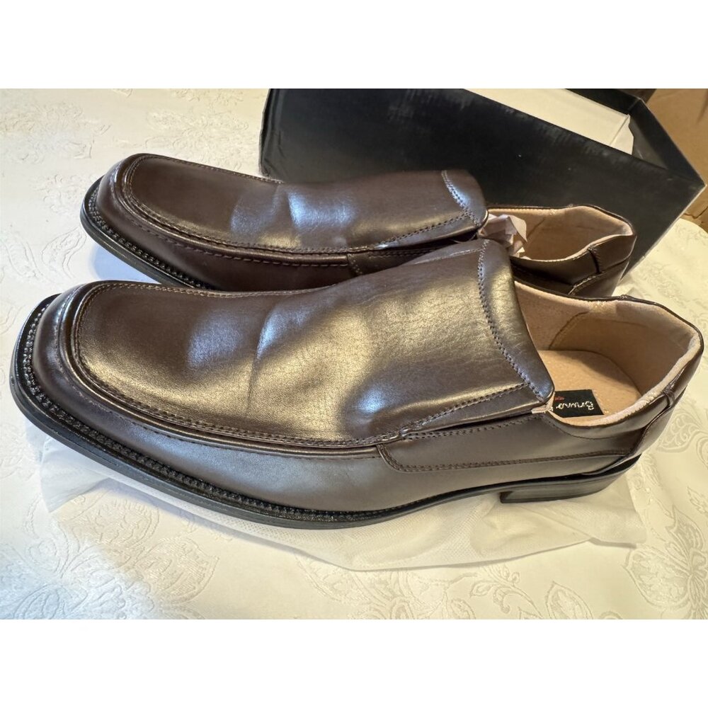 Bruno Marc Mens 15 Dress Shoes Square Toe Loafers Oxford Formal Slip On Shoes